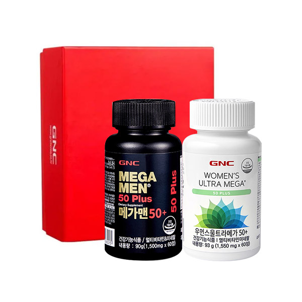 GNC 종합건강 세트 [메가맨50+&우먼스울트라메가50+]