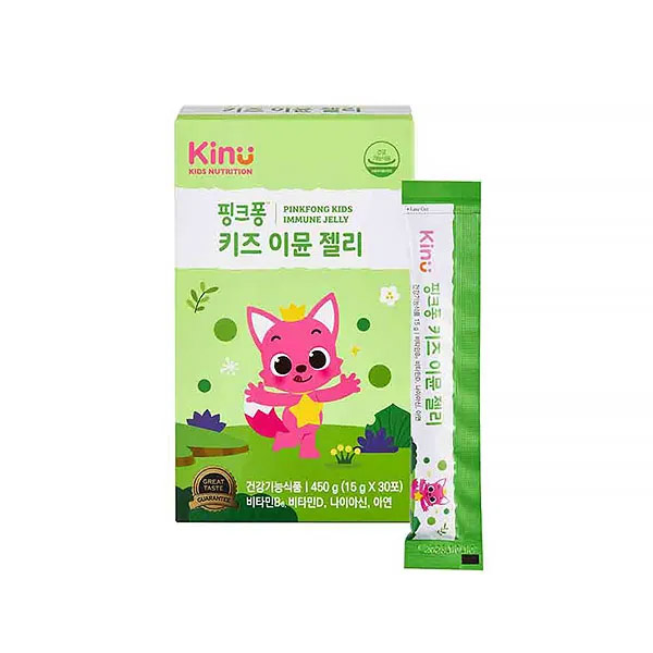 GNC KINU 핑크퐁 키즈 이뮨 젤리 30포