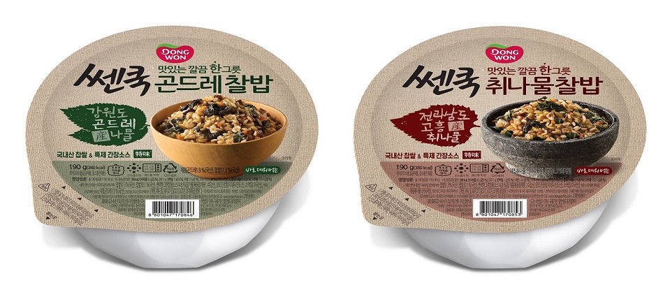 동원F&B, ‘쎈쿡 산나물밥’ 2종 출시