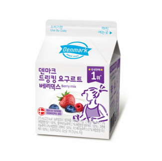 덴마크 드링킹 요구르트 베리믹스